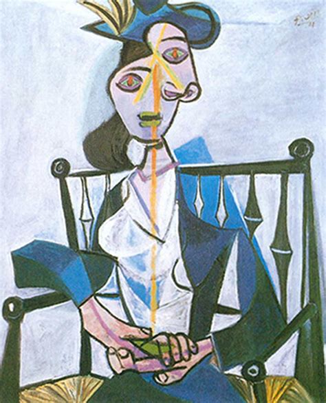 Seated Woman Dora Maar By Pablo Picasso Art Reproduction From Wanford