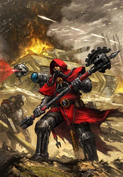 Ad Mech At Work By Ameeeeba Warhammer Warhammer 40k Artwork Scifi