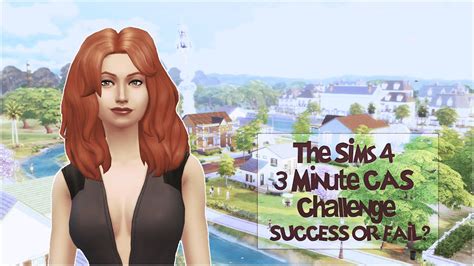 The Sims 4 Challenge 3 Minute Cas Challenge Youtube