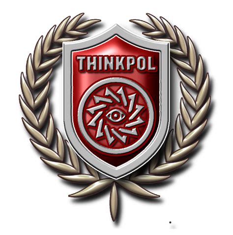 What font is the ingsoc logo from 1984? Thinkpol Emblem - Ingsoc by PeterCrawford on DeviantArt