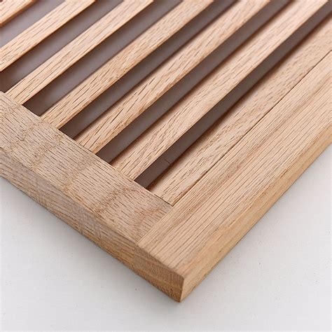Grille for a rough opening of 16 x 16. WELLAND 8 Inch x 16 Inch Red Oak Hardwood Register Cold ...