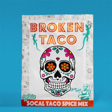 Utgått Broken Taco Socal Taco Spice Mix 25 G Matbutikk Med