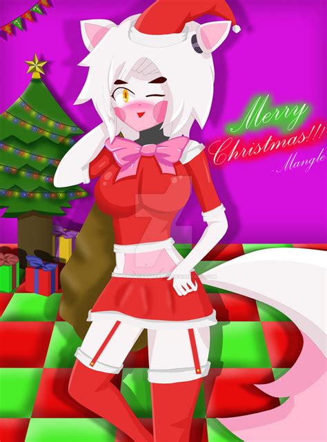 Mangle Says Merry Christmas Everyone Art No By Shadowcrafterz On Deviantart