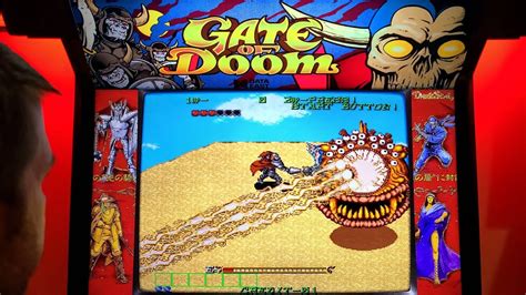 Dark Seal Gate Of Doom Arcade Cabinet Mame Playthrough W