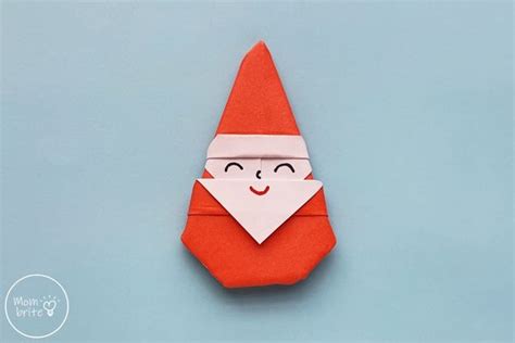 How To Make A Christmas Origami Santa Claus Mombrite