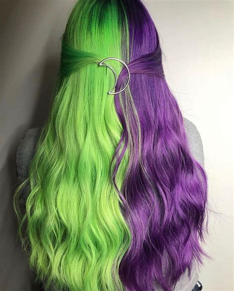 23 Purple And Green Hairstyles Hairstyle Catalog