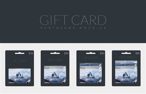 All files of these mockups are in psd (photoshop) format. Gift Card Photoshop Mockup | Medialoot