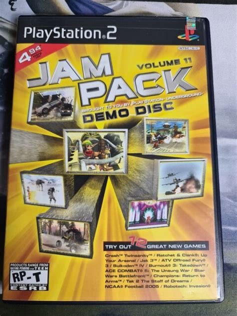 Jam Pack Volume 11 Demo Disc Playstation 2ps2 Complete Crashratchet