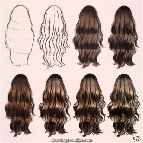 Beautiful Artwork With Flo On Instagram “paint Hair Step By Step