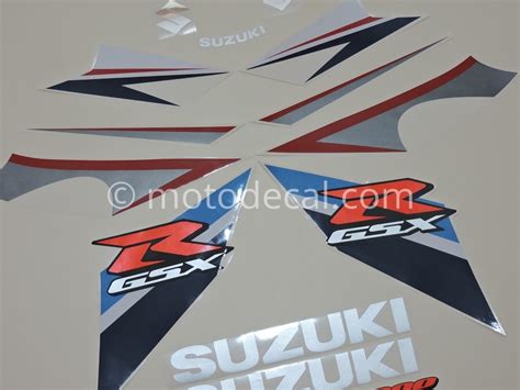 Suzuki Gsx R 1000 2007 Blue White Decal Kit By Motodecalcom