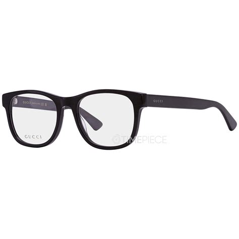 gucci demo square mens eyeglasses gg0004on 001 53