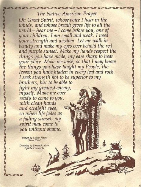 The Native American Prayer Native American Prayers Native American