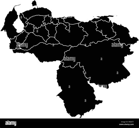 Political Map Of Venezuela Stock Vector Image And Art Alamy