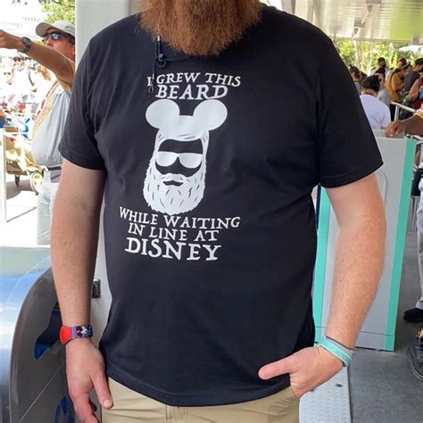 Mens Disney Shirts Disney Shirt I Grew This Beard In Etsy