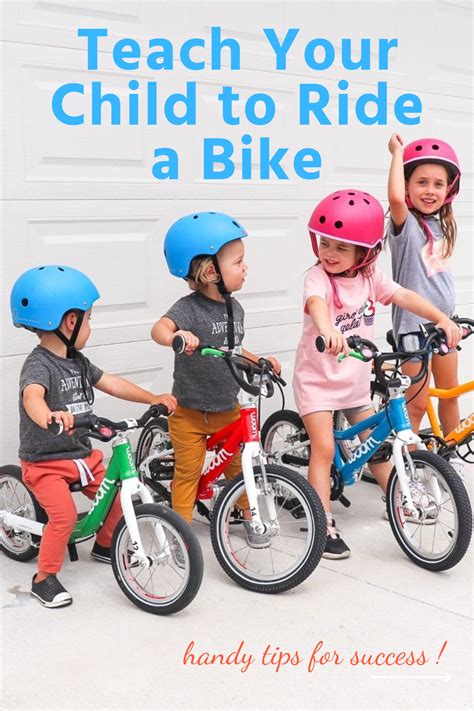 Teach Your Child To Ride A Bike Bike Ride Riding Children