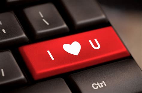 Hd Wallpaper Mood Heart Red Keyboard I Love You Computer Background