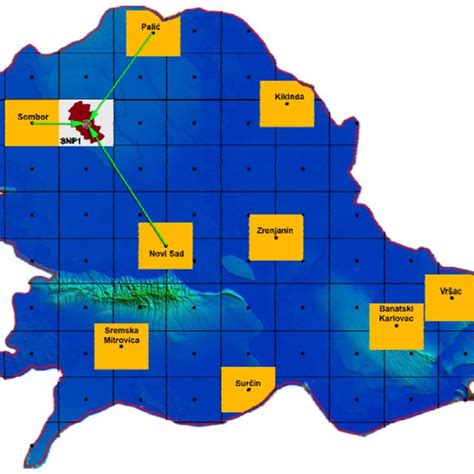 Orography Map Of Vojvodina With The Locations Of Meteorological
