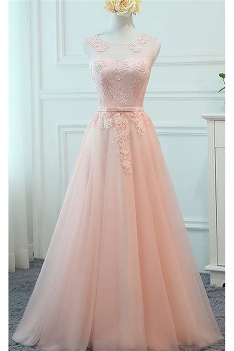 Light Pink Elegant Dresses Light Pink Long Evening Dress
