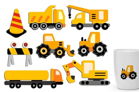 Under Construction Clip Art Construction Truck Crane