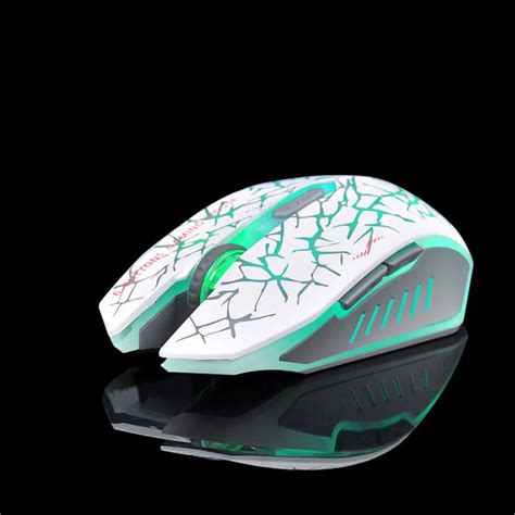 Cool Backlit 24ghz Wireless Gaming Mouse 2400dpi Optical Mute Mouse