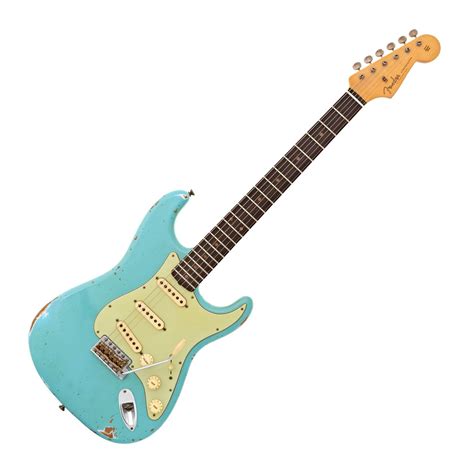 Fender Custom Shop 1960 Relic Stratocaster Aged Daphne Blue Gear4music