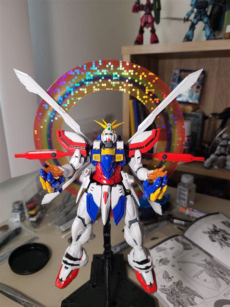Finally Finished The God Gundam One Hell Of A Kit But Its Pretty
