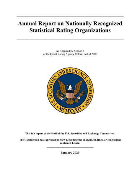 2019 Annual Report On Nationally Recognized Statistical Rating Docslib