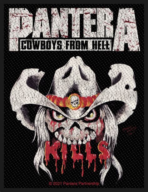 Pantera Cowboys From Hell Official Sew On Patch 2 Shipping Etsy
