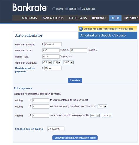 This should include the outstanding balance due on the vehicle. Using a Car Loan Calculator to Select an Auto Loan ...