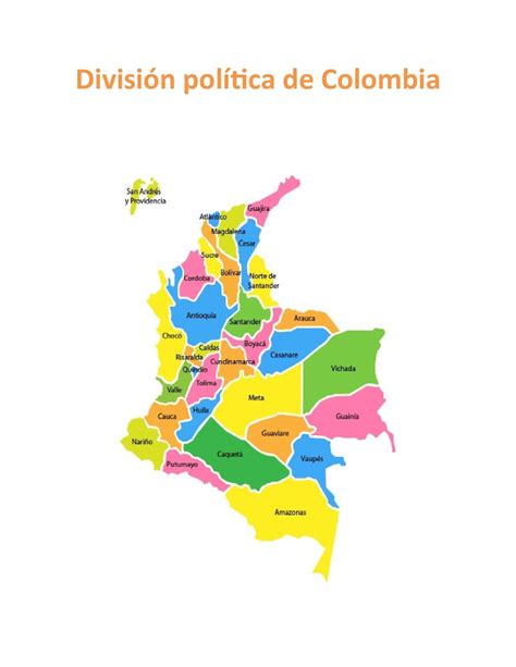 Mapa De Division Politica