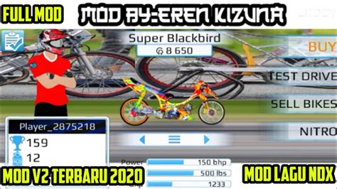 Download game drag bike 201m mod apk unlimited money terbaru 2021 lengkap semua versi indonesia, thailand dan malaysia gratis! GAME DRAG BIKE 201M V2 TERBARU 2020 CUMA 20MB MOD TERBARU - YouTube