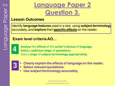 language paper  question   answer levels     model answers aqa gcse english