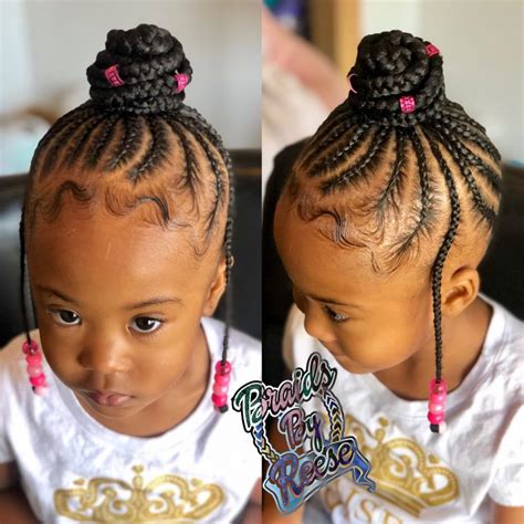 Bantu Knots Quadrants With Fulani Braids Braids Hairstyles For Kids