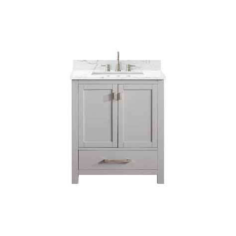 Avanity Modero 31 In Chilled Gray Undermount Single Sink Bathroom
