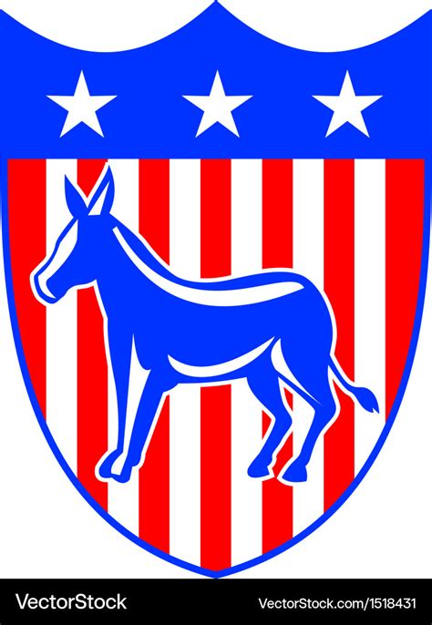 Democrat Donkey Mascot Royalty Free Vector Image