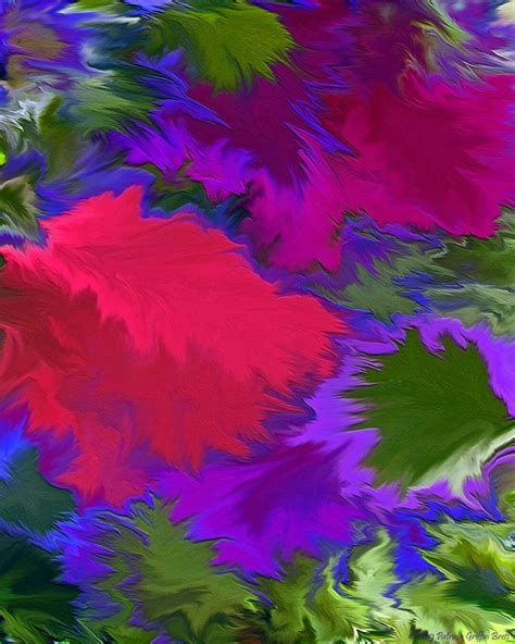 Tropicana Freehand Digital Painting Abstract Painting Fine Etsy