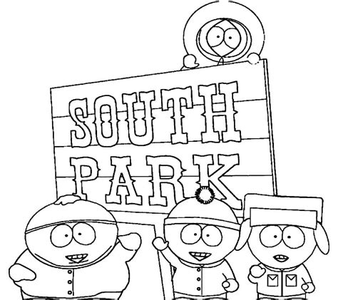 Printable South Park Coloring Page Download Print Or Color Online For Free