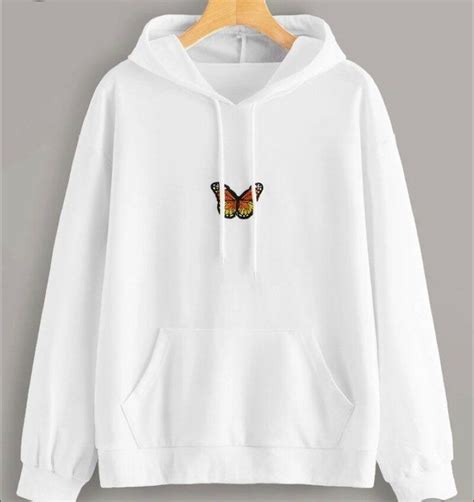 excited to share this item from my etsy shop white butterfly hoodie in 2021 aesthetic hoodie