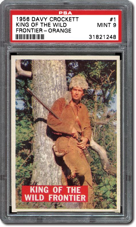 davy crockett card 1956 trading american topps hero wild orange frontier king sequel clash discuss nor directly historic issue death
