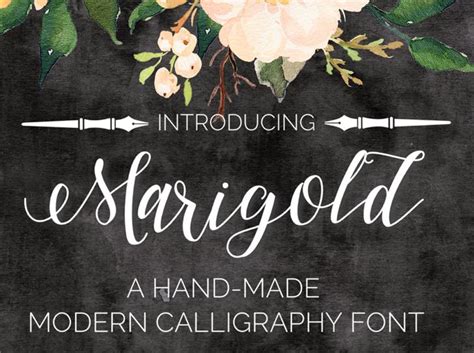 The theme of this font are glamour, signature, modern, elegant, luxury. Marigold Font - Befonts.com
