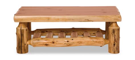 Over time, your kitchen, dining, side, or coffee table will show signs of use, like dinged paint, dented metal, or chipped wood. White Cedar Log Coffee Table | HOM Furniture