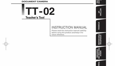 ELMO TT-02 INSTRUCTION MANUAL Pdf Download | ManualsLib