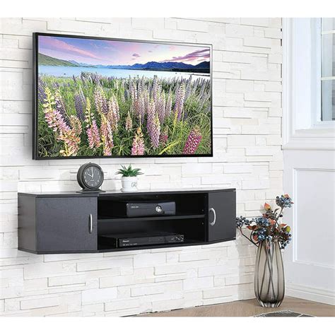 Fitueyes Wall Mount Shelf Media Console Entertainment Shelves Floating