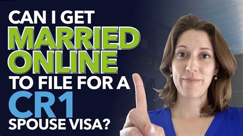 can i get married online to file for a cr1 spouse visa immigration for couples