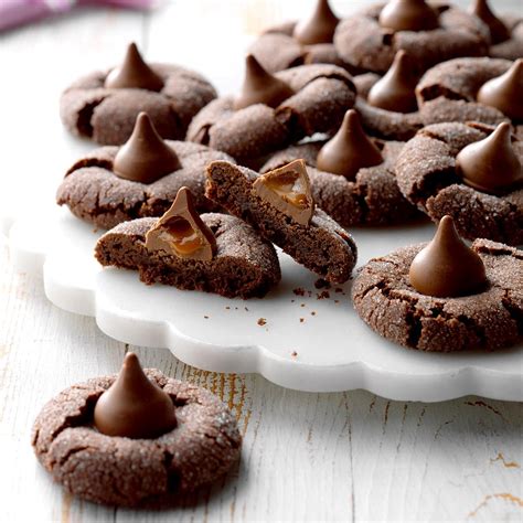 Chocolate Caramel Kiss Cookies Recipe Taste Of Home