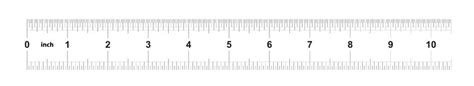 Ruler 100 Inches Metric Inch Size Indicator Decimal System Grid