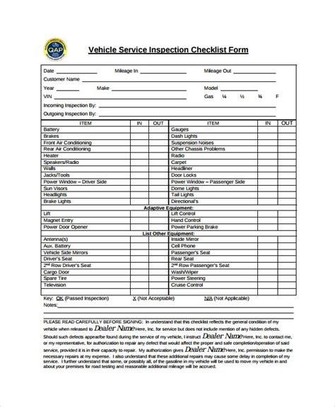 Warehouse Inspection Checklist Template Free 43 Sample