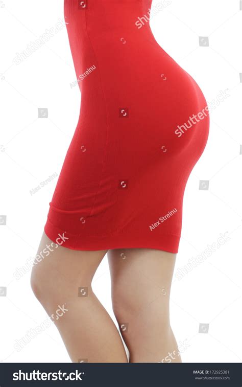 Beautiful Young Woman Tight Red Dress Stock Photo 172925381 Shutterstock