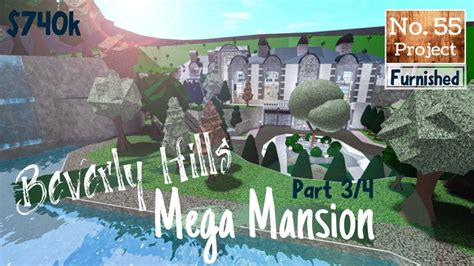 Roblox Bloxburg Beverly Hills Mega Mansion Speedbuild Part 34