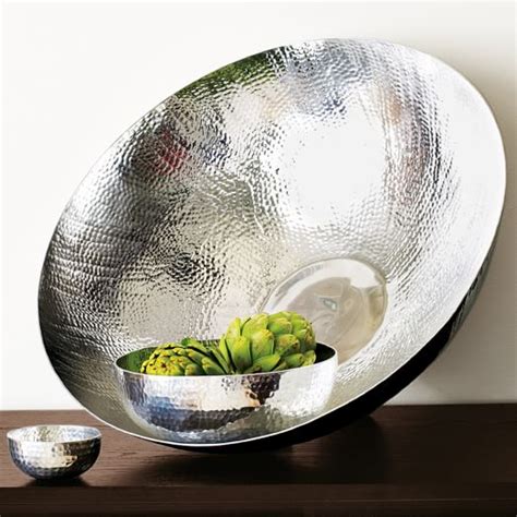 Developed from the excellent quality aluminium. Hammered Metal Serving Bowls | west elm